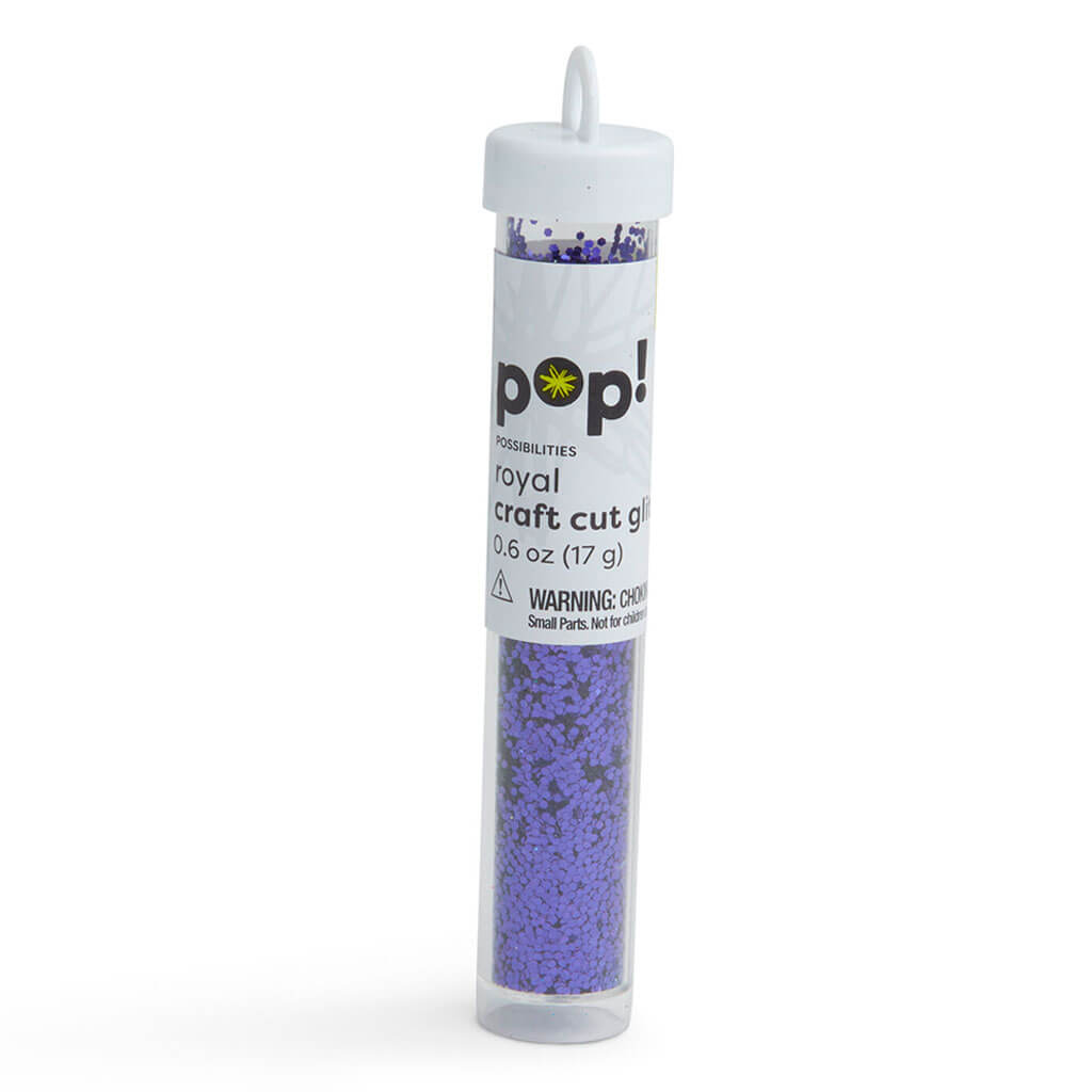 POP! Craft Cut Glitter Tube .6oz Royal