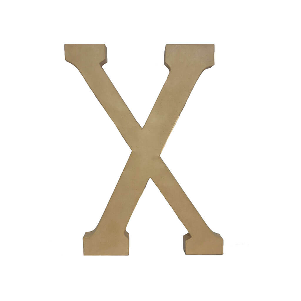 Paper Mache Letter X 23.5in