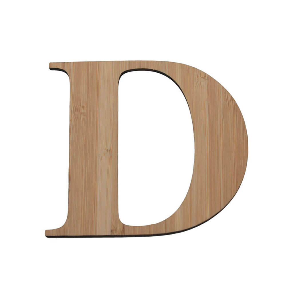 Bamboo Serif Letters &amp; Numbers Uppercase D