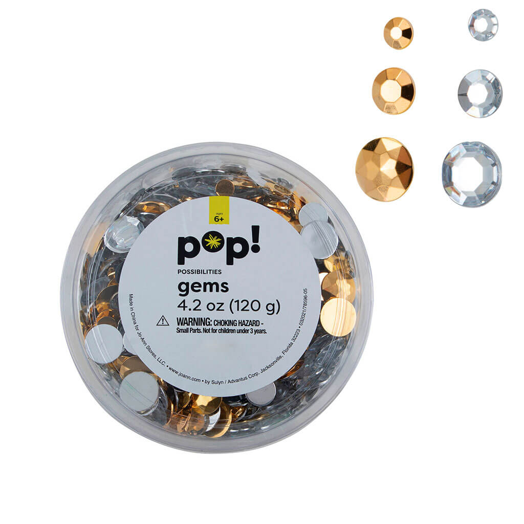 POP! Gem Tub Shapes Gold Crystal