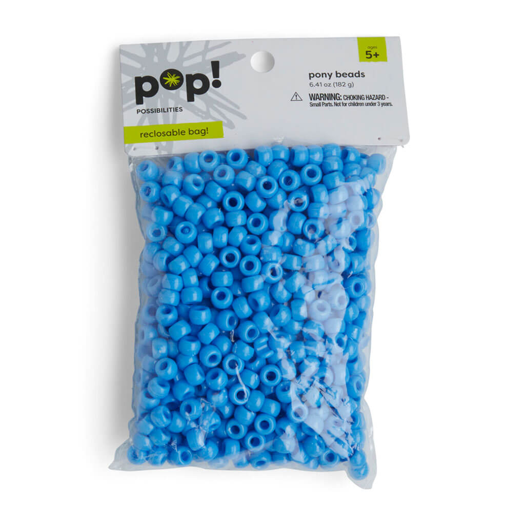 POP! Pony Beads 9mm Light Blue