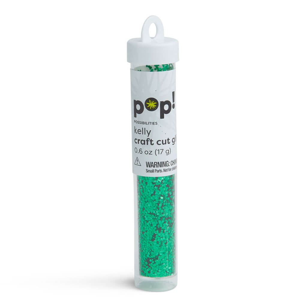 POP! Craft Cut Glitter Tube 0.6oz Kelly