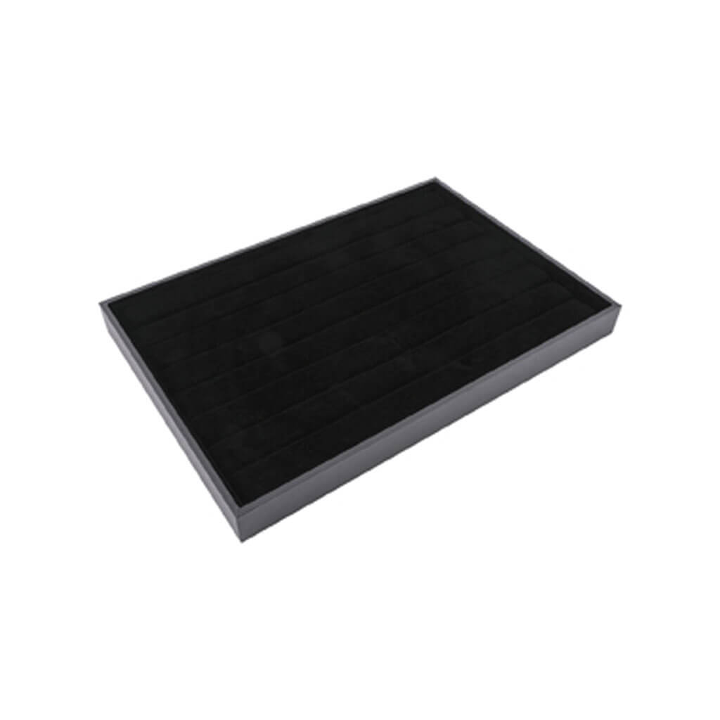 Black Velvet Ring Display Tray 14in