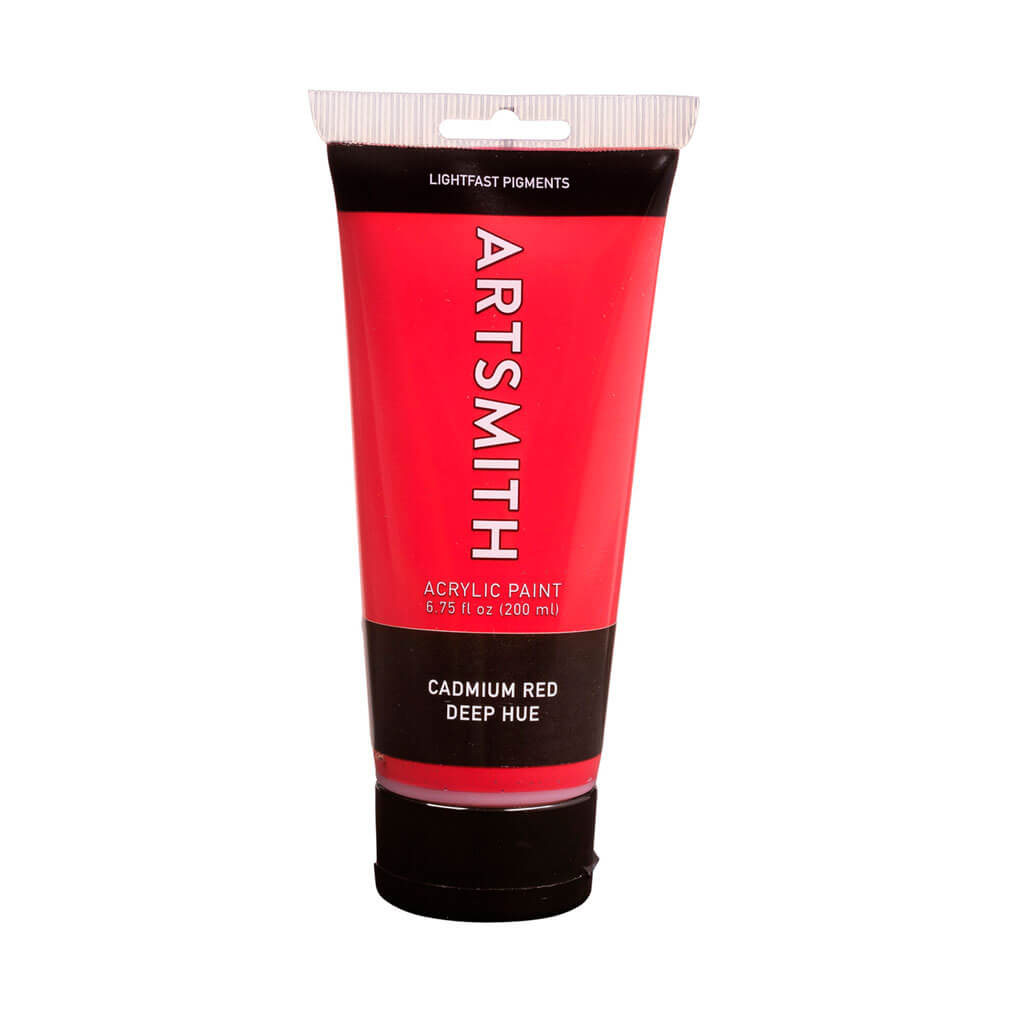 Artsmith Acrylic Paint 200ml Red Deep Hue