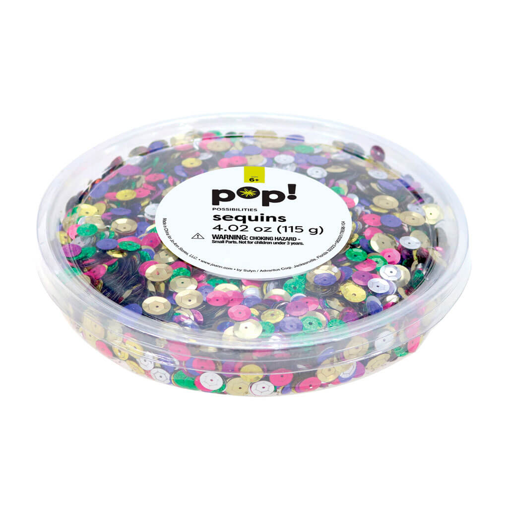 POP! Multicolor Mixed Sequins 4oz