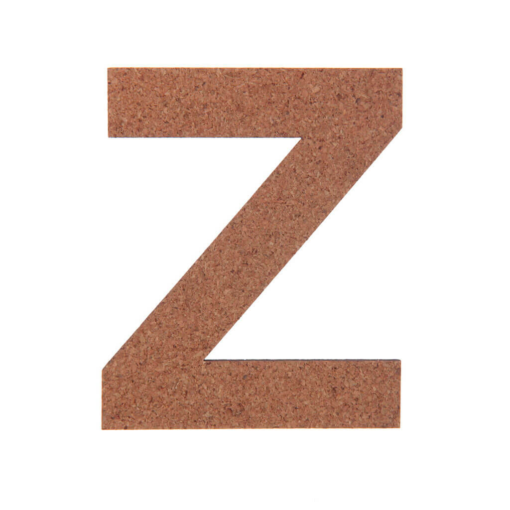 Cork Sans Serif Letters &amp; Symbols Uppercase Z