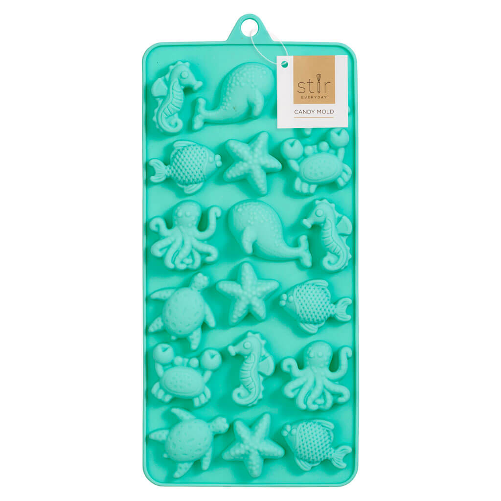 Silicone Sea Life Candy Mold 4in x 9in