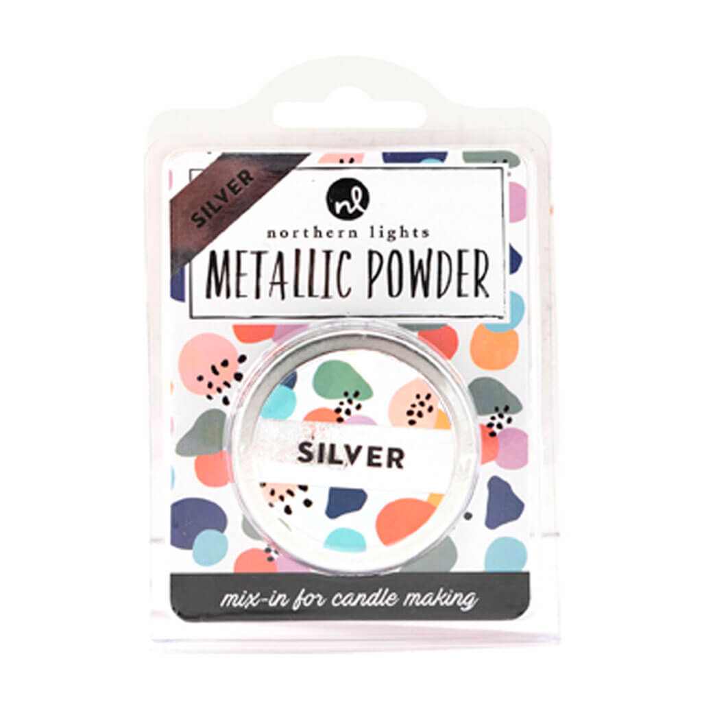 Northern Lights Candle Making Silver Metallic Powder