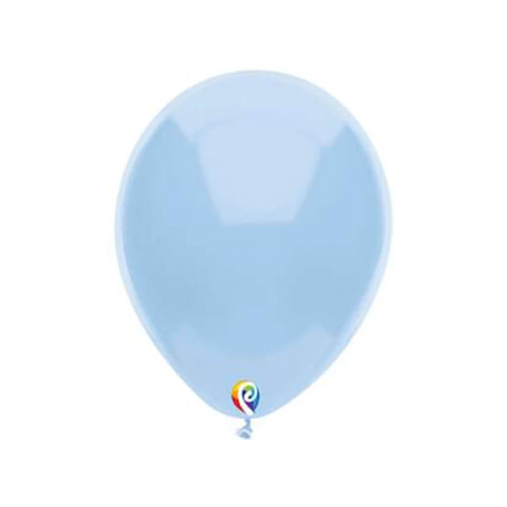 Round Latex Balloon 15ct 12in, Baby Blue