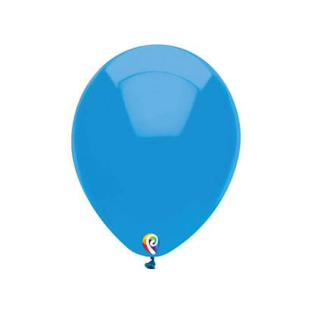 Round Latex Balloon 15ct 12in, Ocean Blue