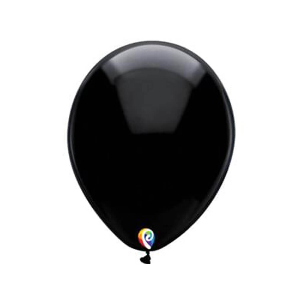 Round Latex Balloon 15ct 12in, Black