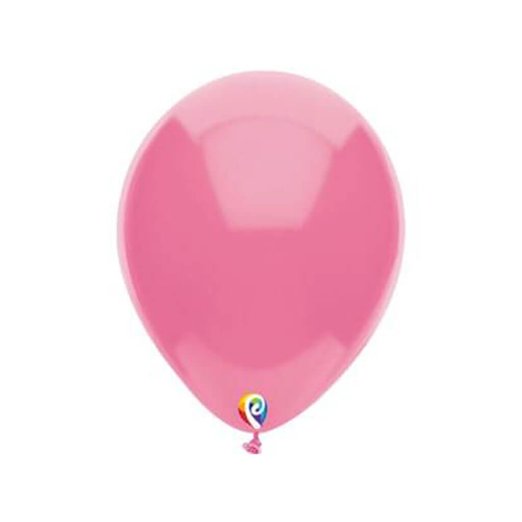 Round Latex Balloon 15ct 12in, Hot Pink