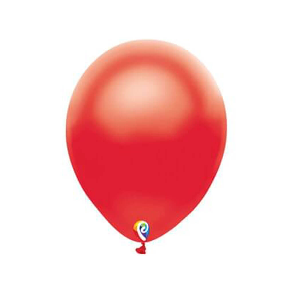 Round Latex Balloon 12ct 12in, Pearl Red