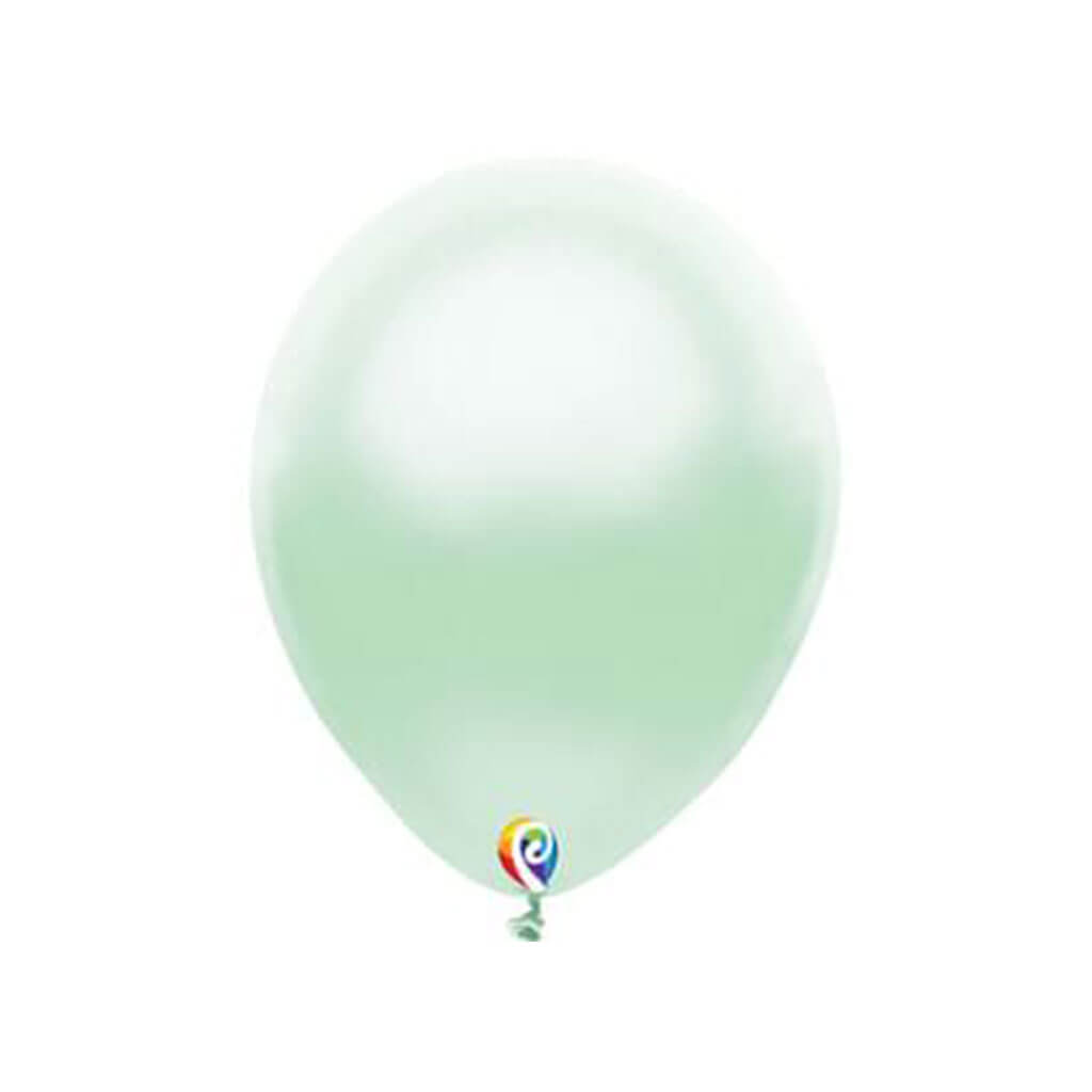 Round Latex Balloon 12ct 12in, Pearl Mint Green