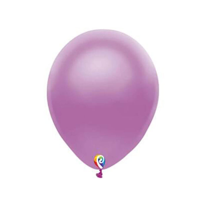 Round Latex Balloon 12ct 12in, Pearl Purple