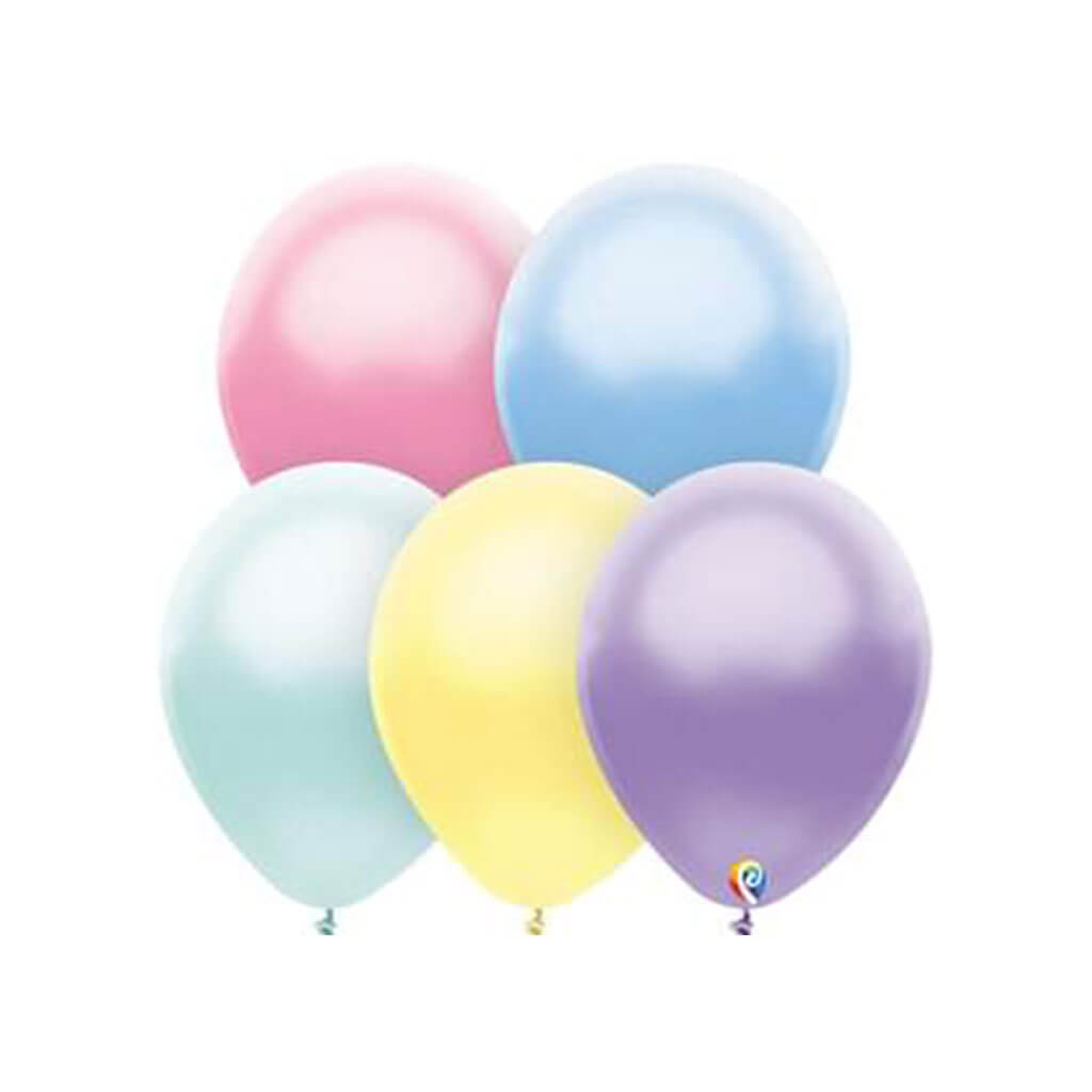 Round Latex Balloon 12ct 12in, Pearl Pastel Assorted