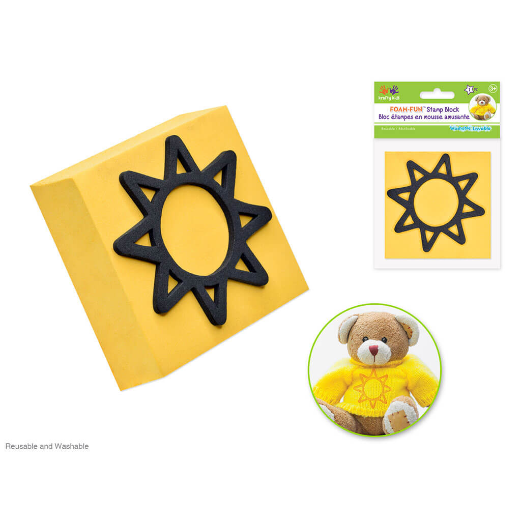 Krafty Kids: Foam-Fun Stamp Block - Sun