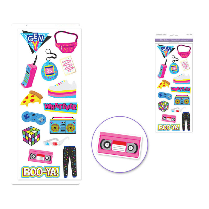 Paper Craft Sticker: Classic Themes 'Clear' Photo Safe - Generation Y, 5in x 12in