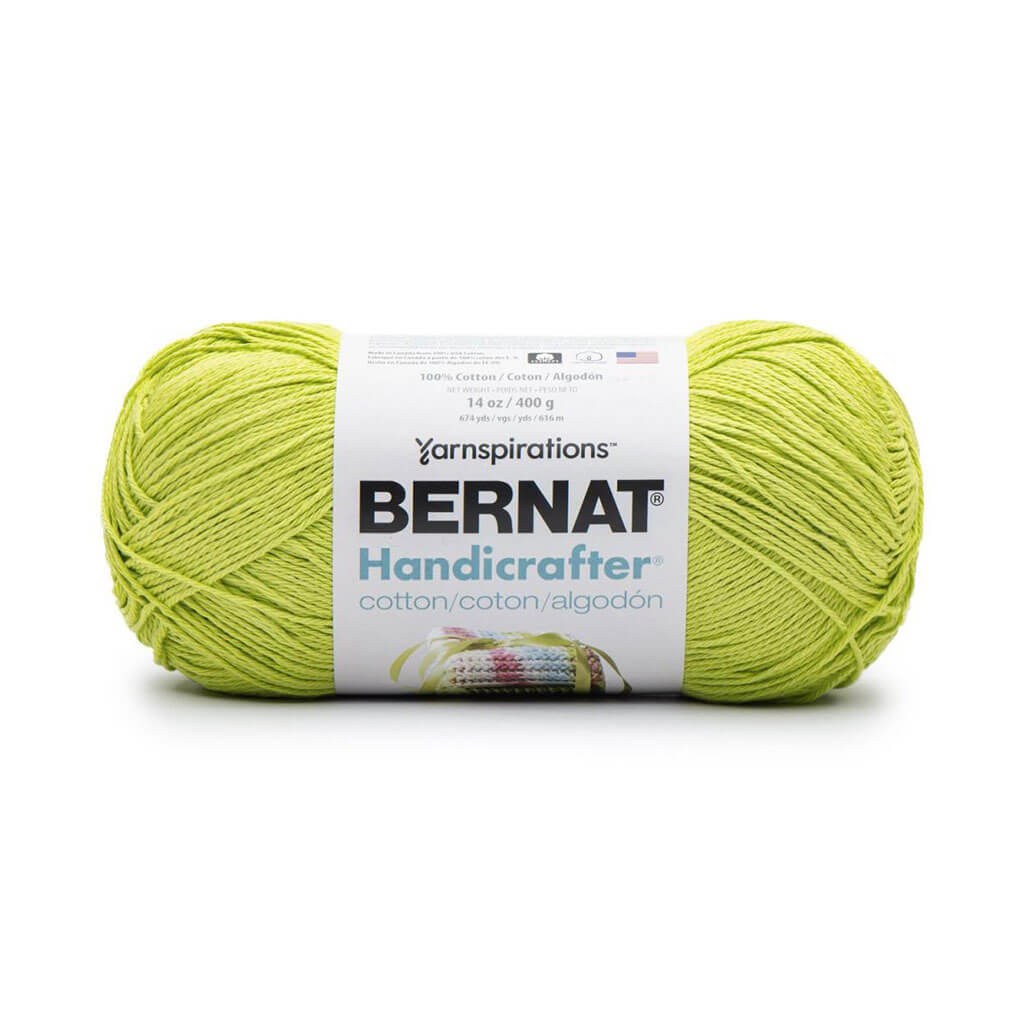 Bernat Handicrafter Cotton Yarn - Hot Green