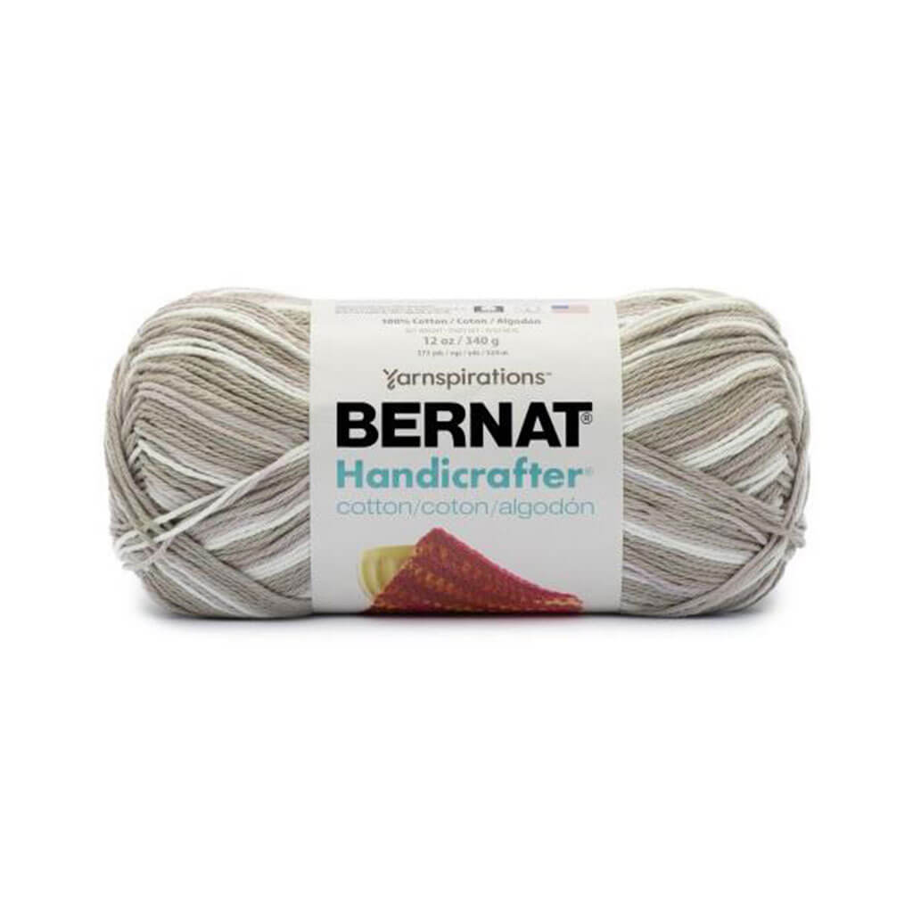 Bernat Handicrafter Cotton Yarn - Greige Ombre