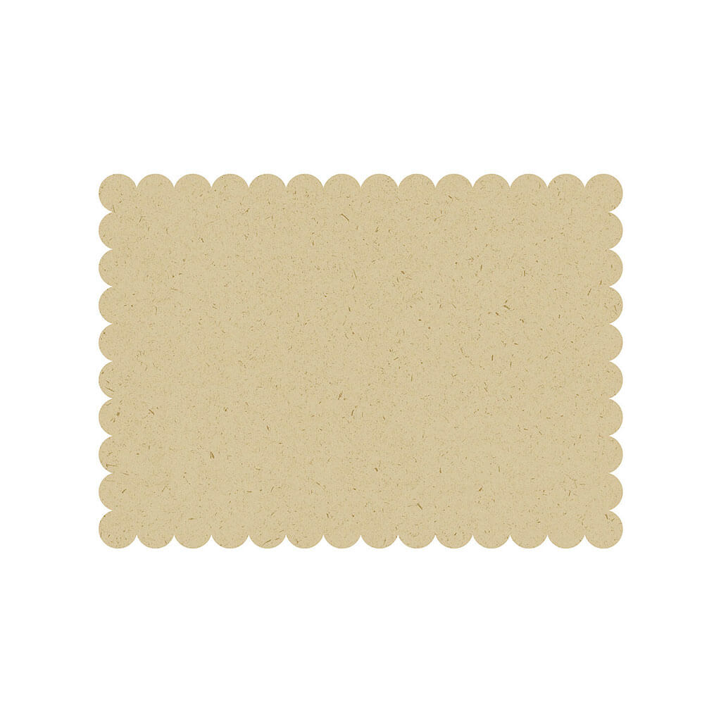 Wavy Edge Kraft Paper Placemats 8ct, 10.6in x 10.2in