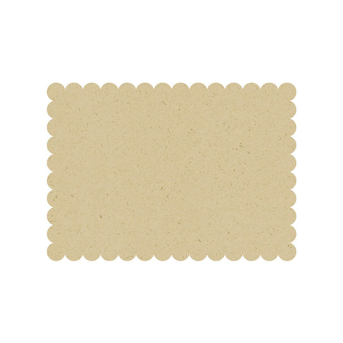 Wavy Edge Kraft Paper Placemats 8ct, 10.6in x 10.2in