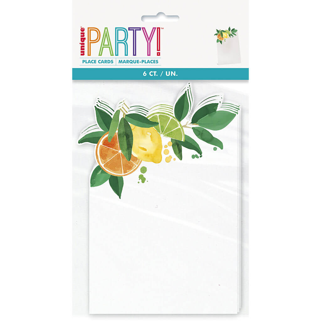 Summer Citrus Place Cards, 6ct