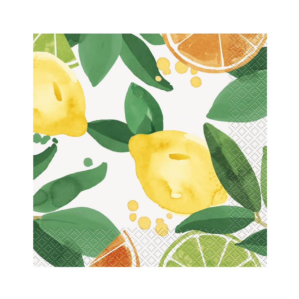 Citrus Fruit Summer Party Lunch Napkins, 16ct