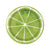 Summer Citrus Lime Slice Dessert Plates 7in, 8ct