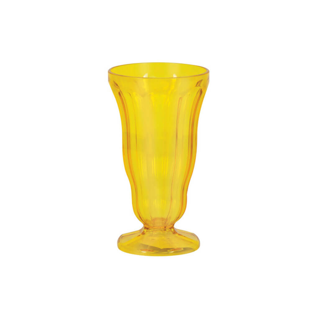 Yellow Plastic Ice Cream Cup, 15oz