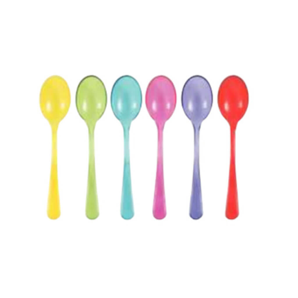 Mini Teaspoons Various Colors, 24ct