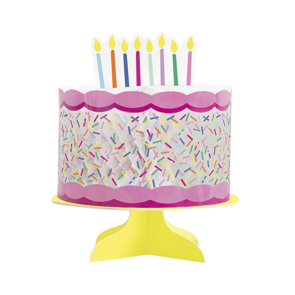 Colourful Sprinkles Cake Honeycomb Centerpiece