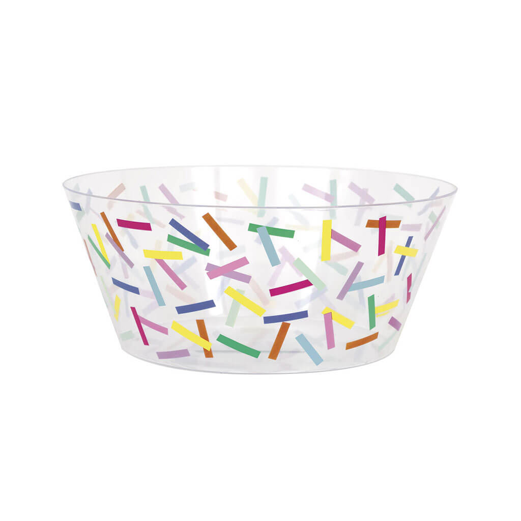 Colorful Sprinkles Plastic Serving Bowl