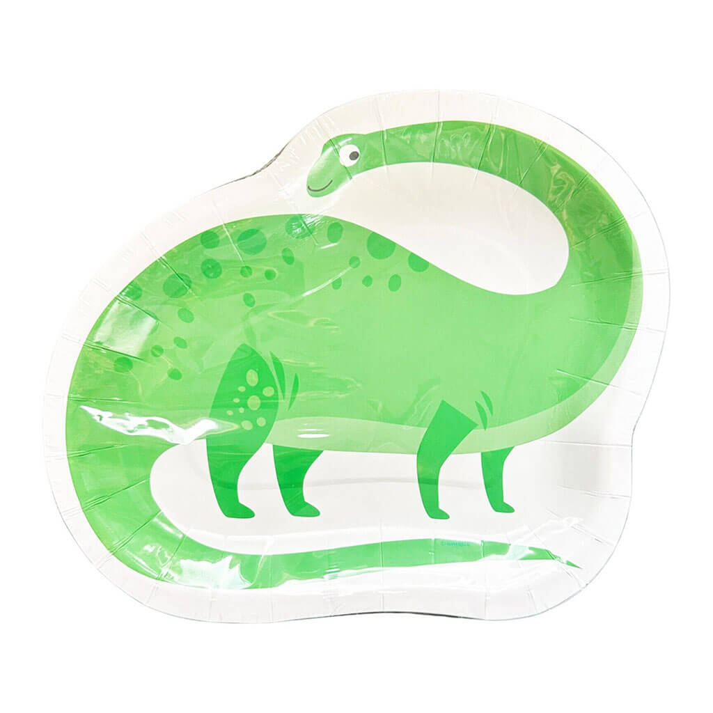 Dinosaur Shaped Plates 8.25in, 8ct