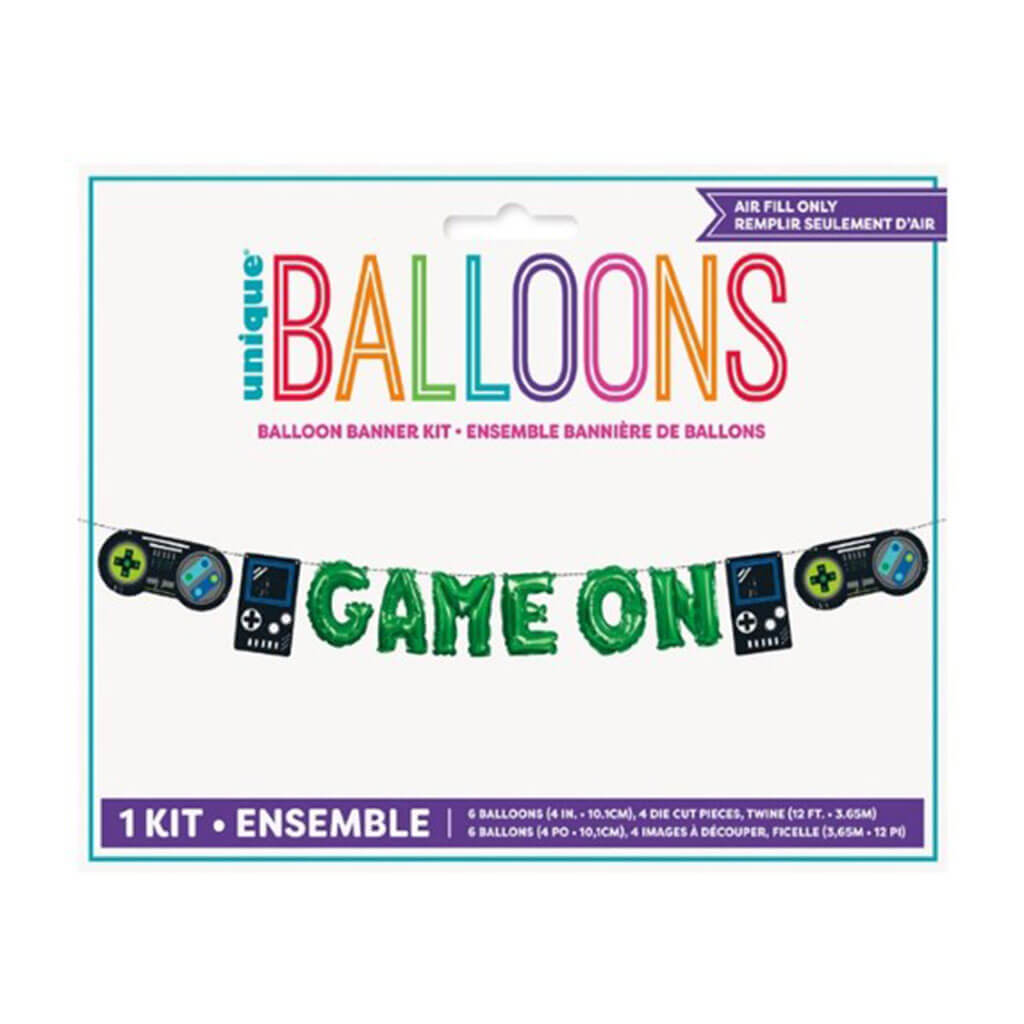 Gamer Mini Balloon Banner Kit