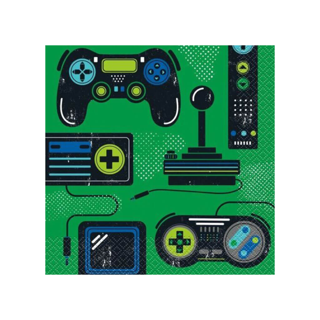 Gamer Birthday Lunch Napkins, 16ct