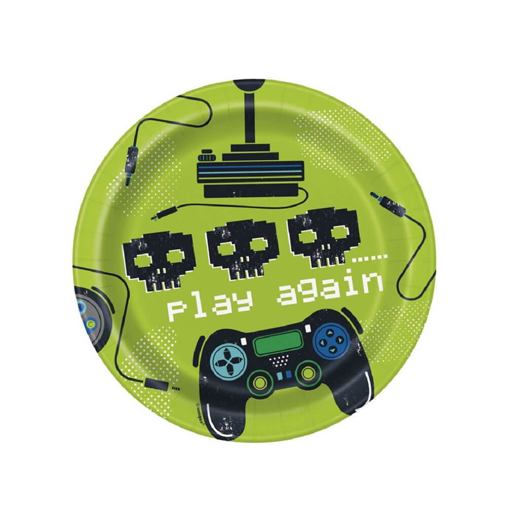 Gamer Dessert Plates 7in, 8ct