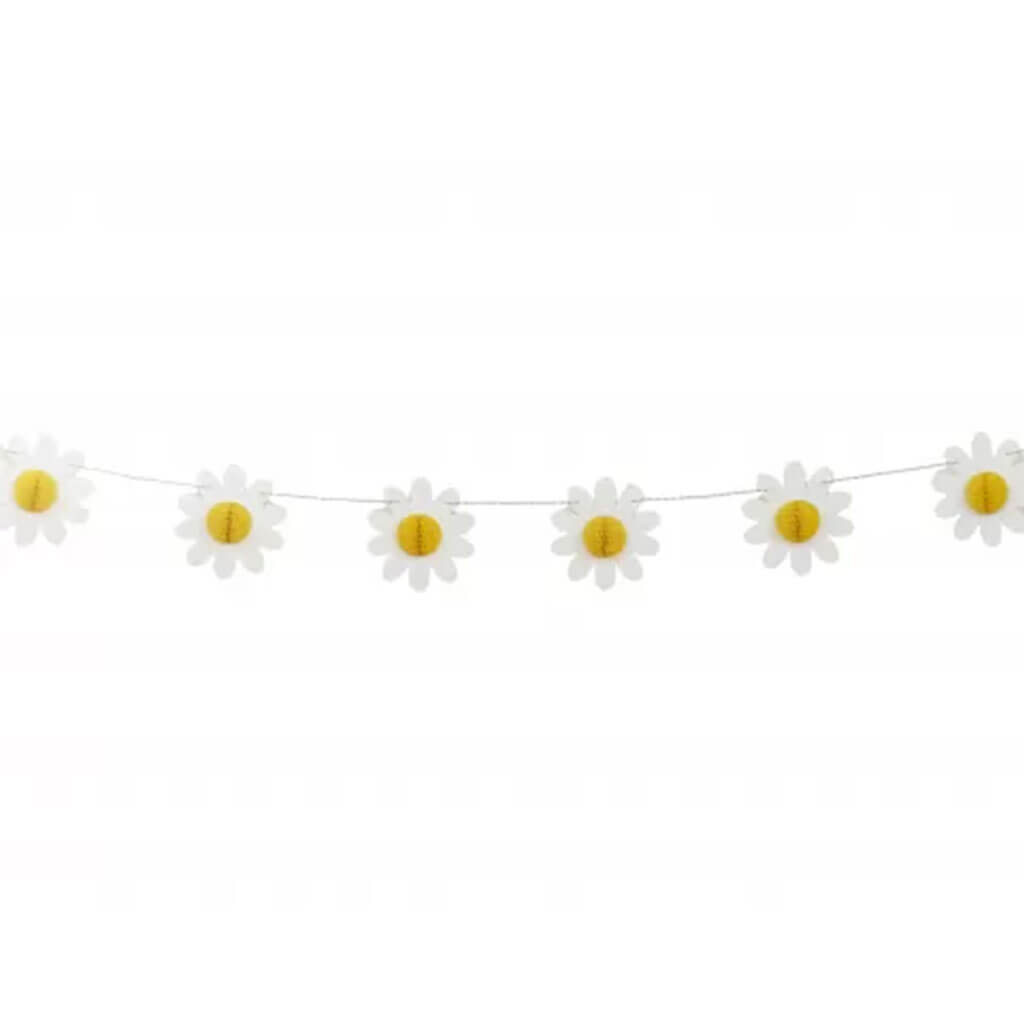 Groovy Daisy Garland with 3D, 6ft