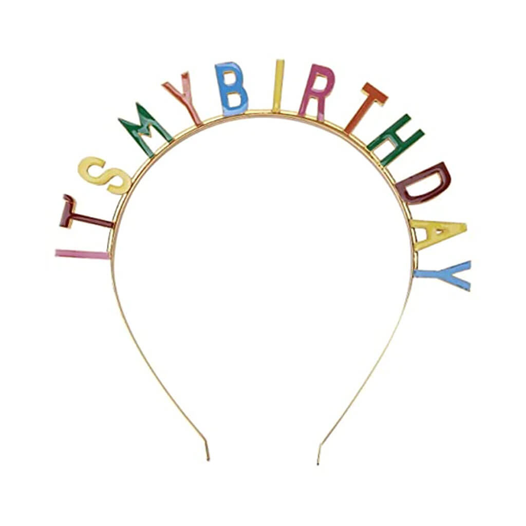 Enamel "It's My Birthday" Headband