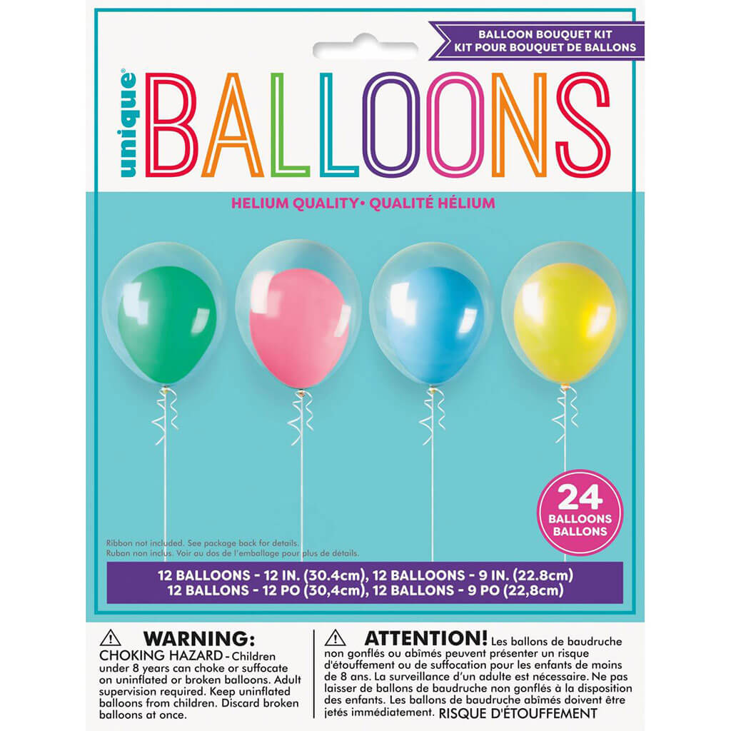 Layered Latex Balloon Kit, 12ct