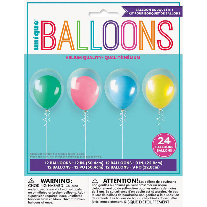 Layered Latex Balloon Kit, 12ct