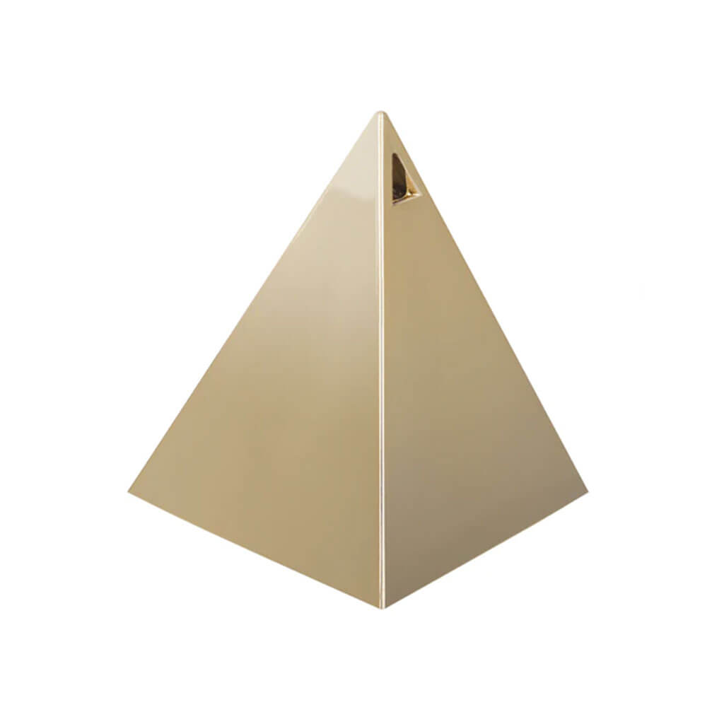 Metallic Gold Pyramid Balloon Weight