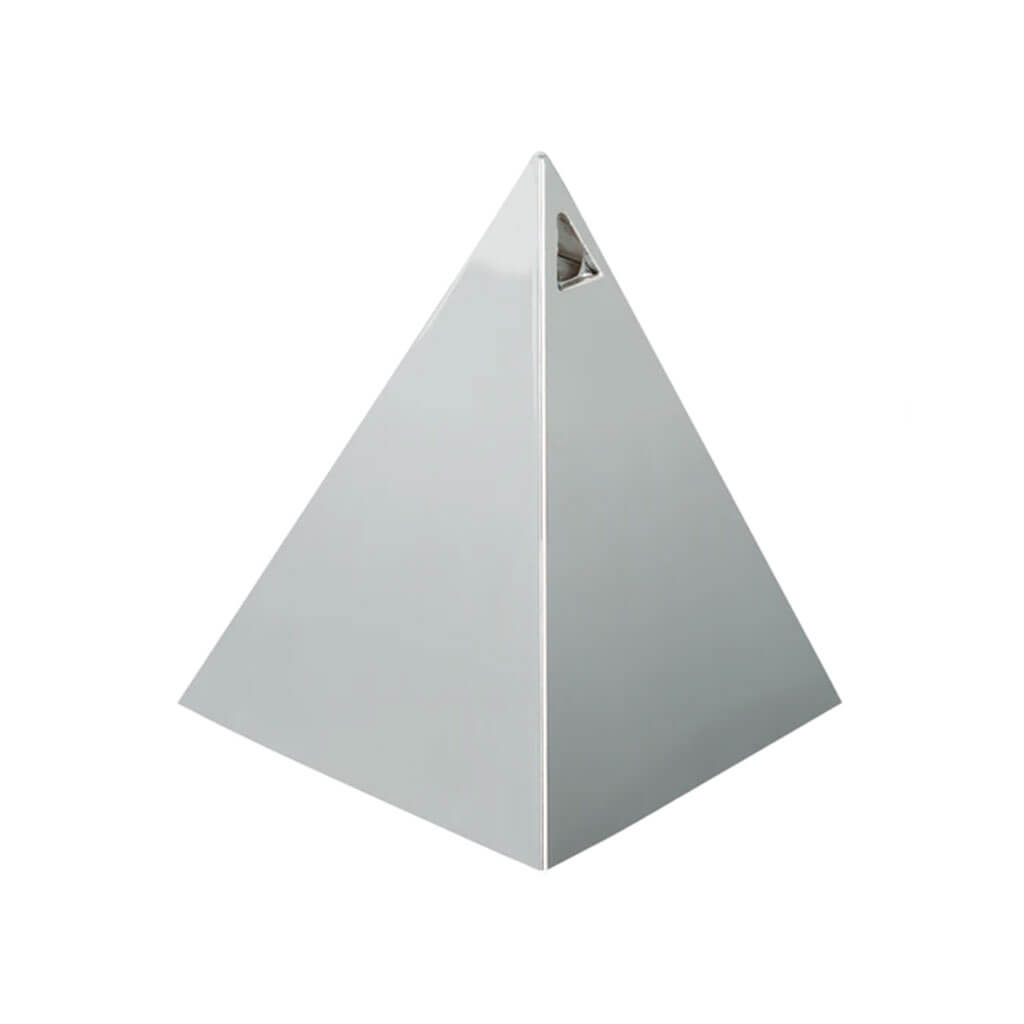 Metallic Silver Pyramid Balloon Weight