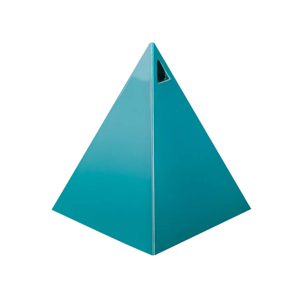 Metallic Teal Pyramid Balloon Weight