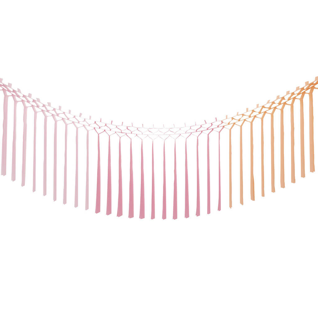 Peach, and Pink Macrame Decoration, 6ft