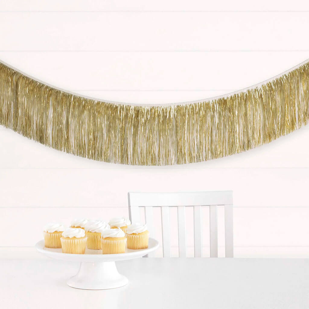 Gold Foil Fringe Garland, 6ft