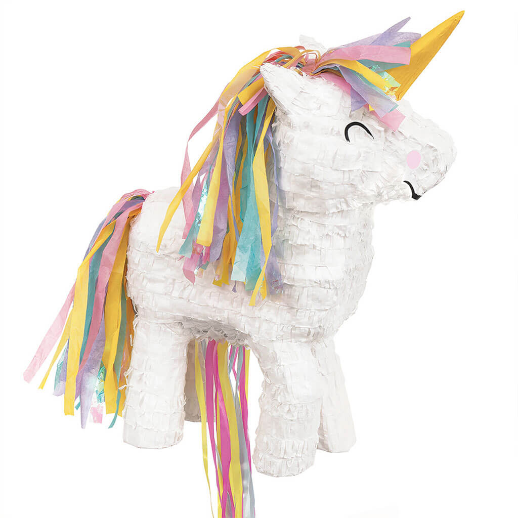 Rainbow Unicorn 3D Pull Pinata