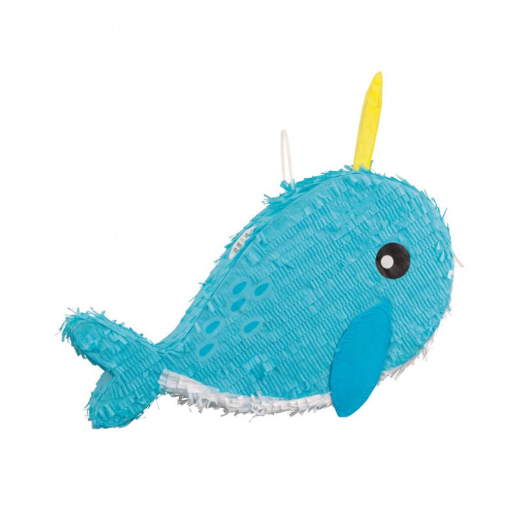 Narwhal Shaped Drum Pinata