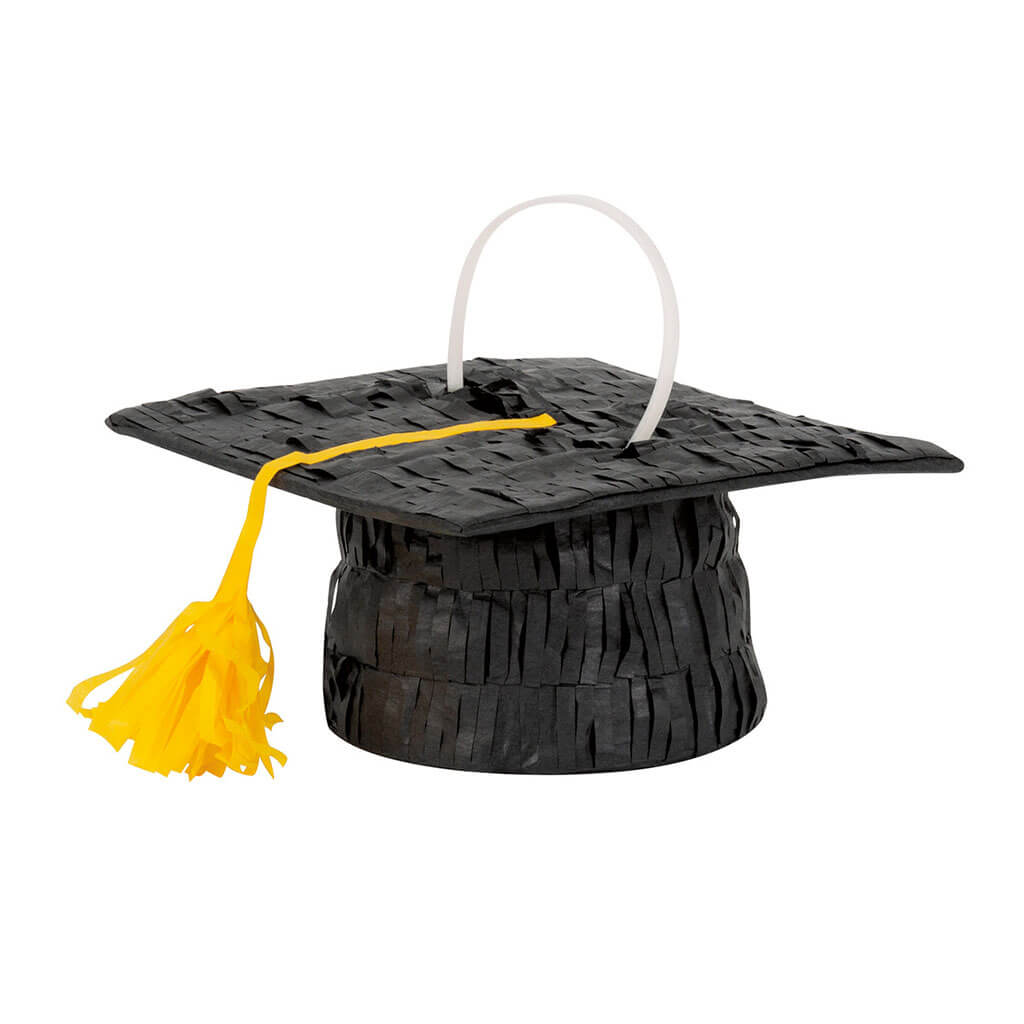 Graduation Cap Mini Pinata 7.5in W x 2.5in H