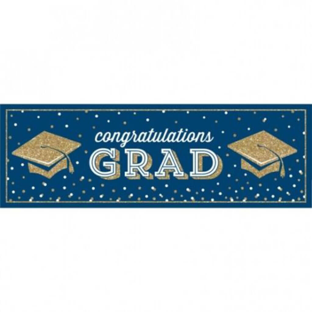 Glittering Grad Giant Banner 20in x 60in